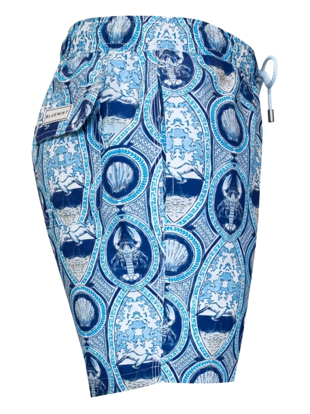 Bluemint Arthus Lobster Shell Swim Shorts In Blue