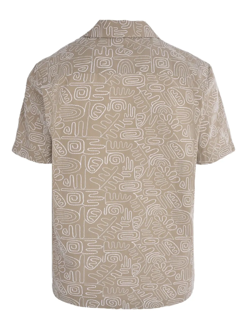 Bluemint Abstract-print Shirt In Neutral