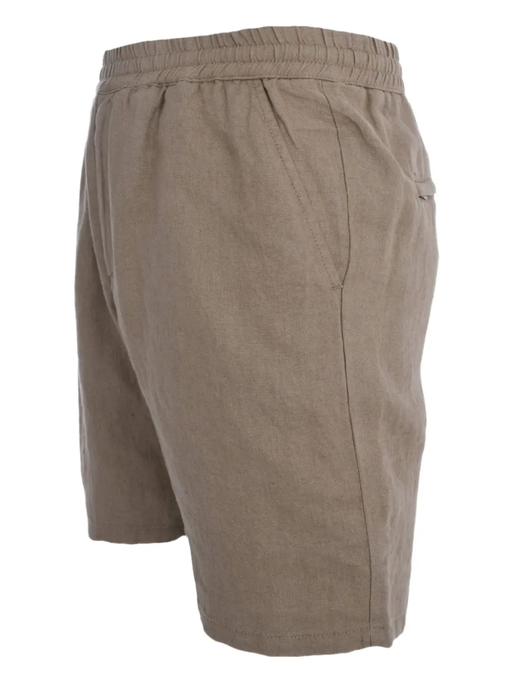Bluemint Elasticated-waistband Linen Shorts In Brown