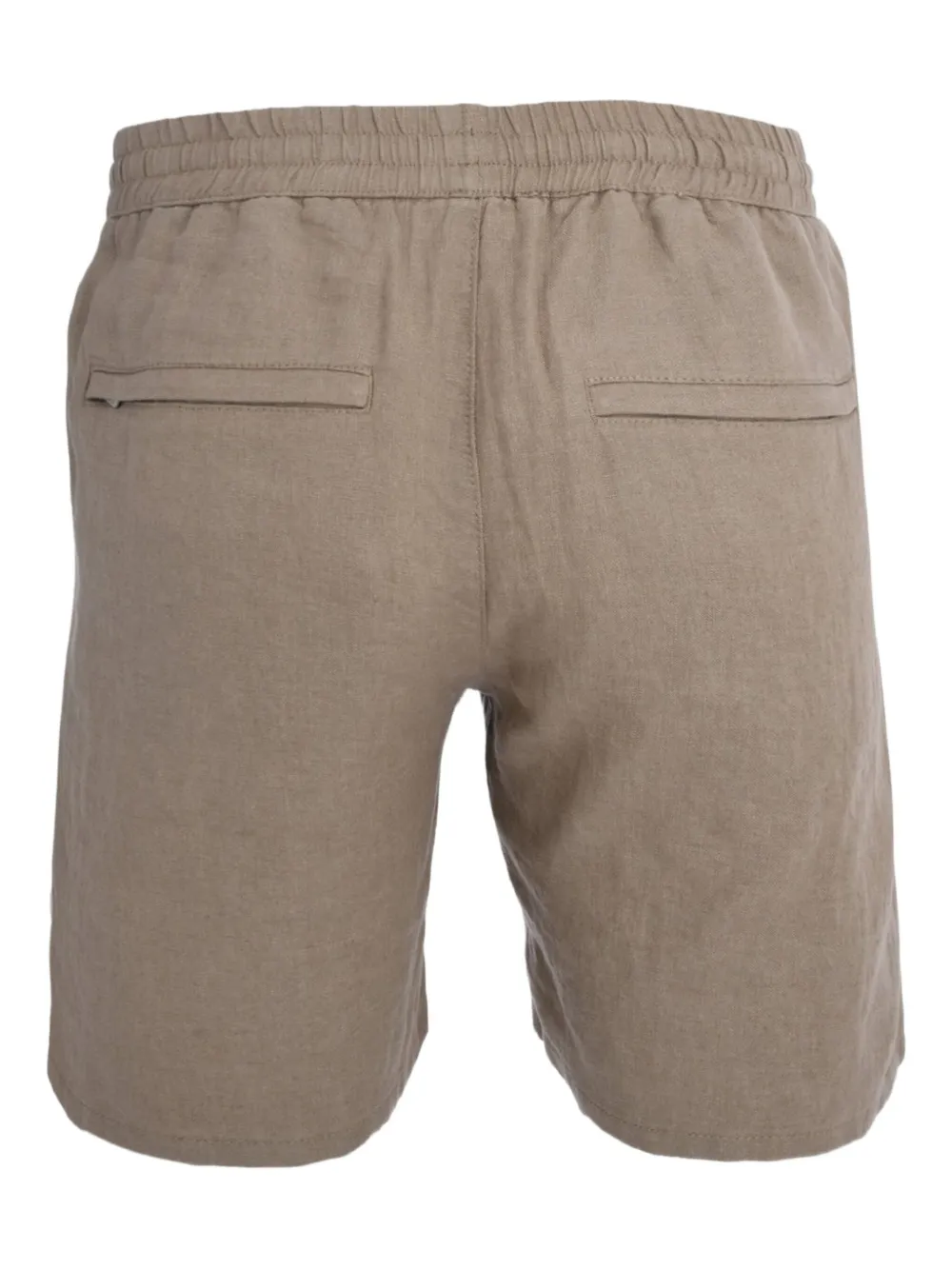 Bluemint Elasticated-waistband Linen Shorts In Brown