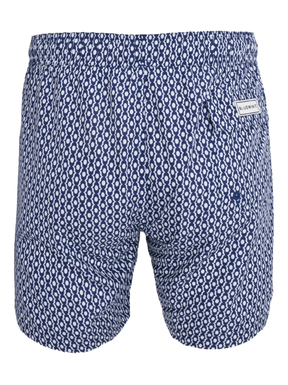 Bluemint Geometric-print Swim Shorts In Blue