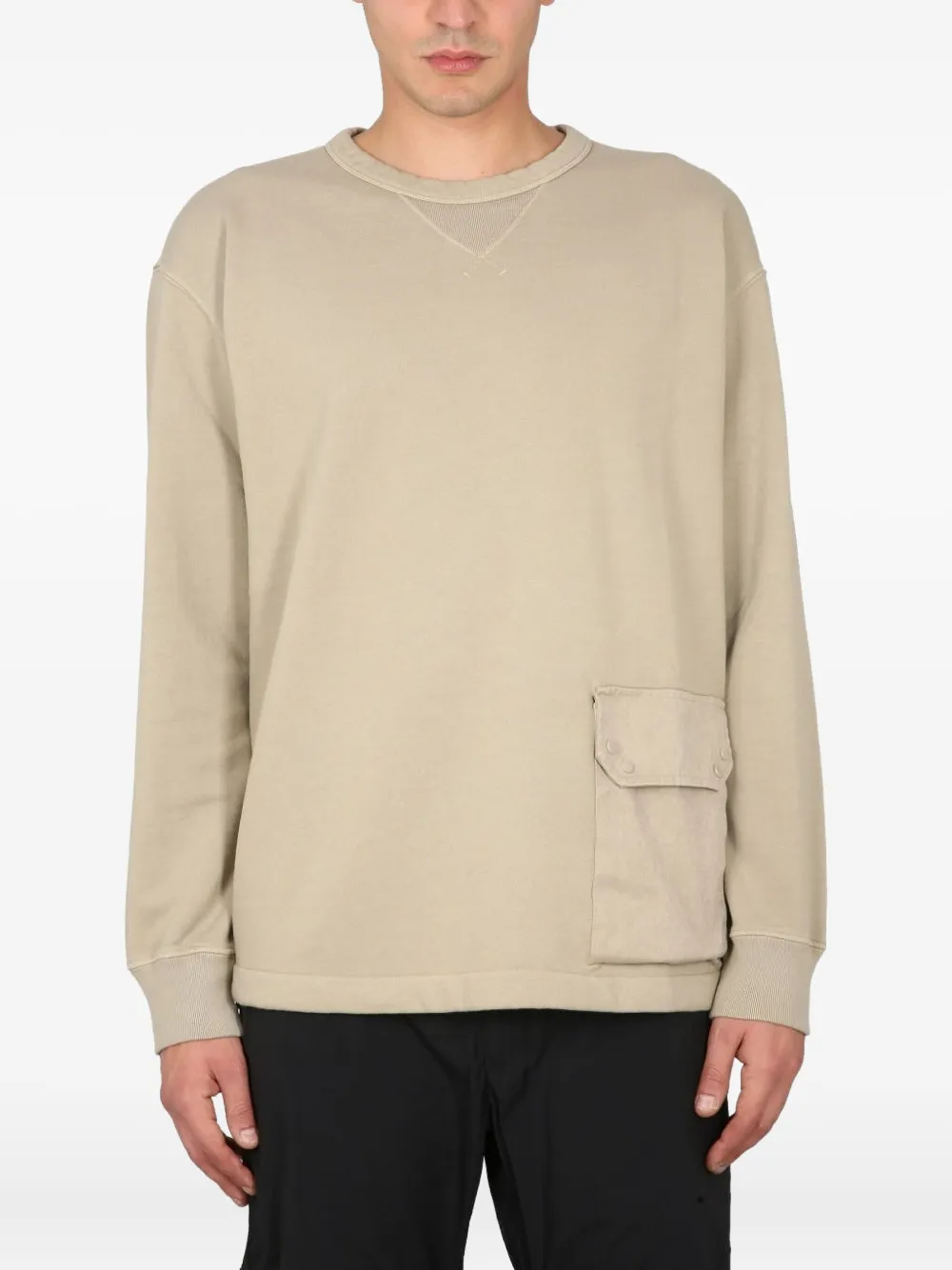 Ten C pocket-detail sweatshirt | Neutrals | Image 1