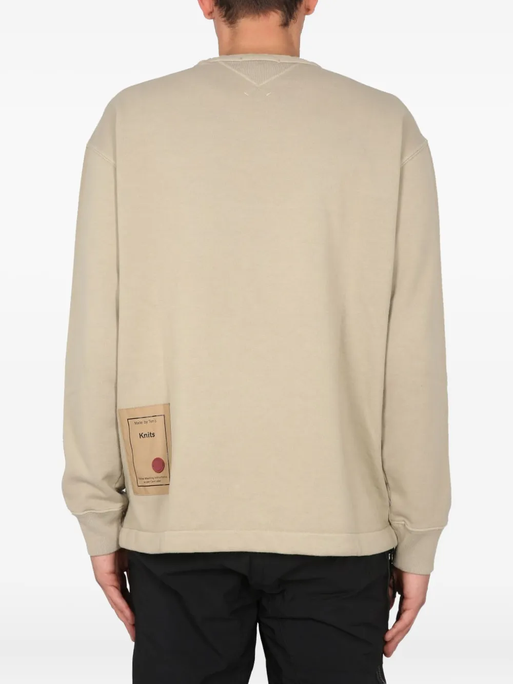 Ten C Sweater met zak Beige