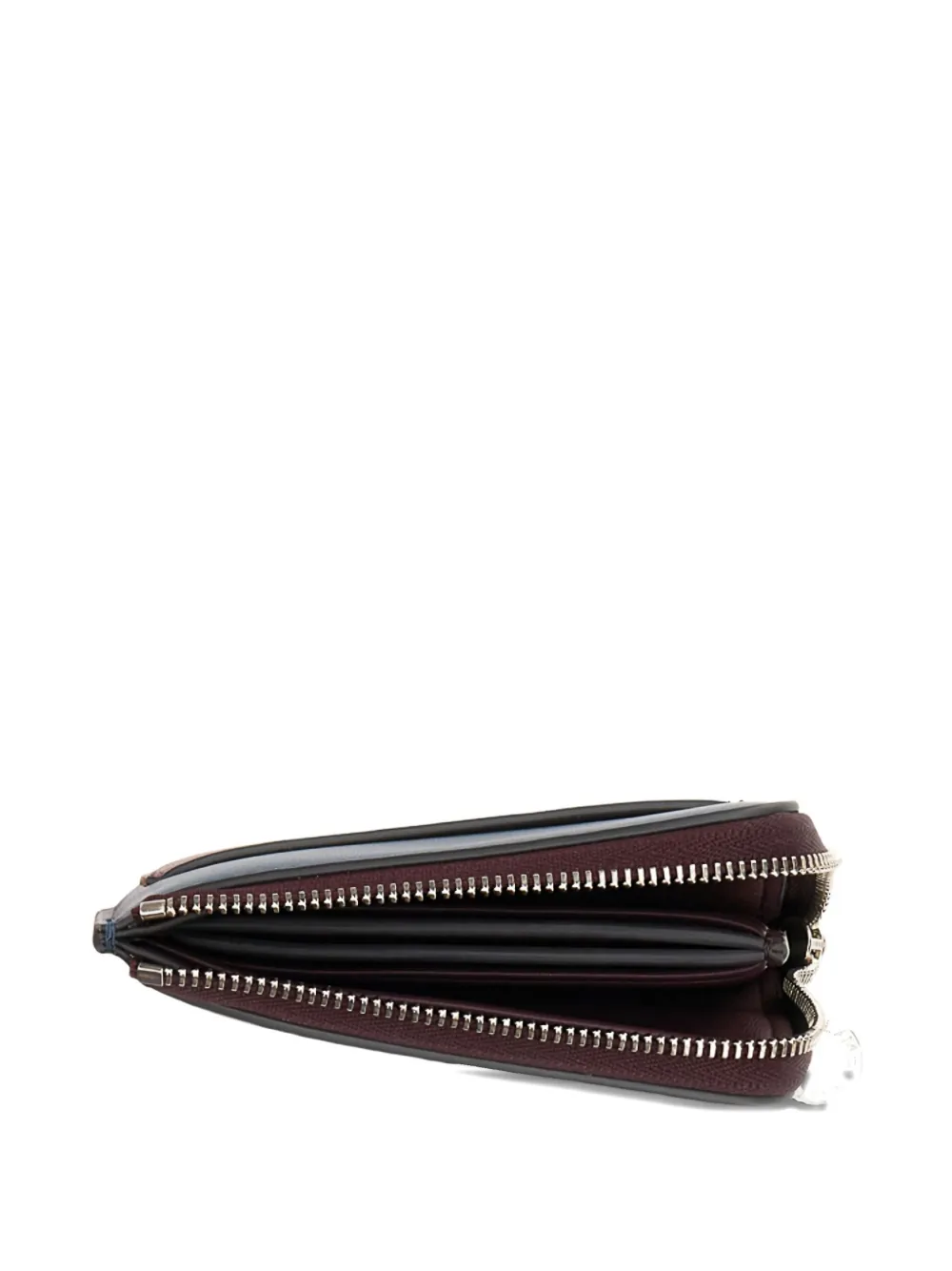 Stella Mccartney Logo Zip Wallet In Blue