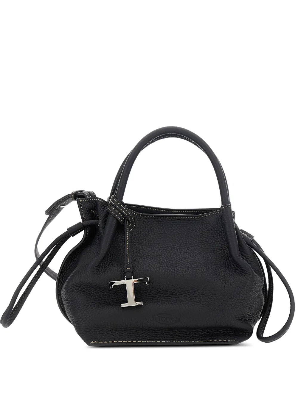Tod's Buz shopper met T-logo Zwart
