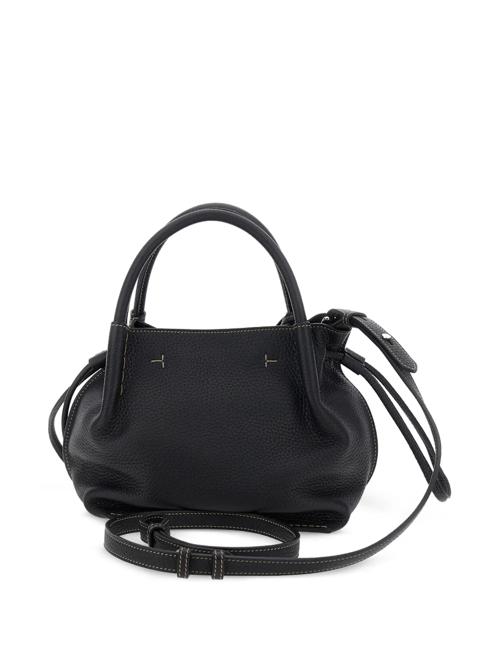 Tod's Buz shopper met T-logo - Zwart