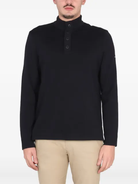Saint James buttoned turtleneck sweater