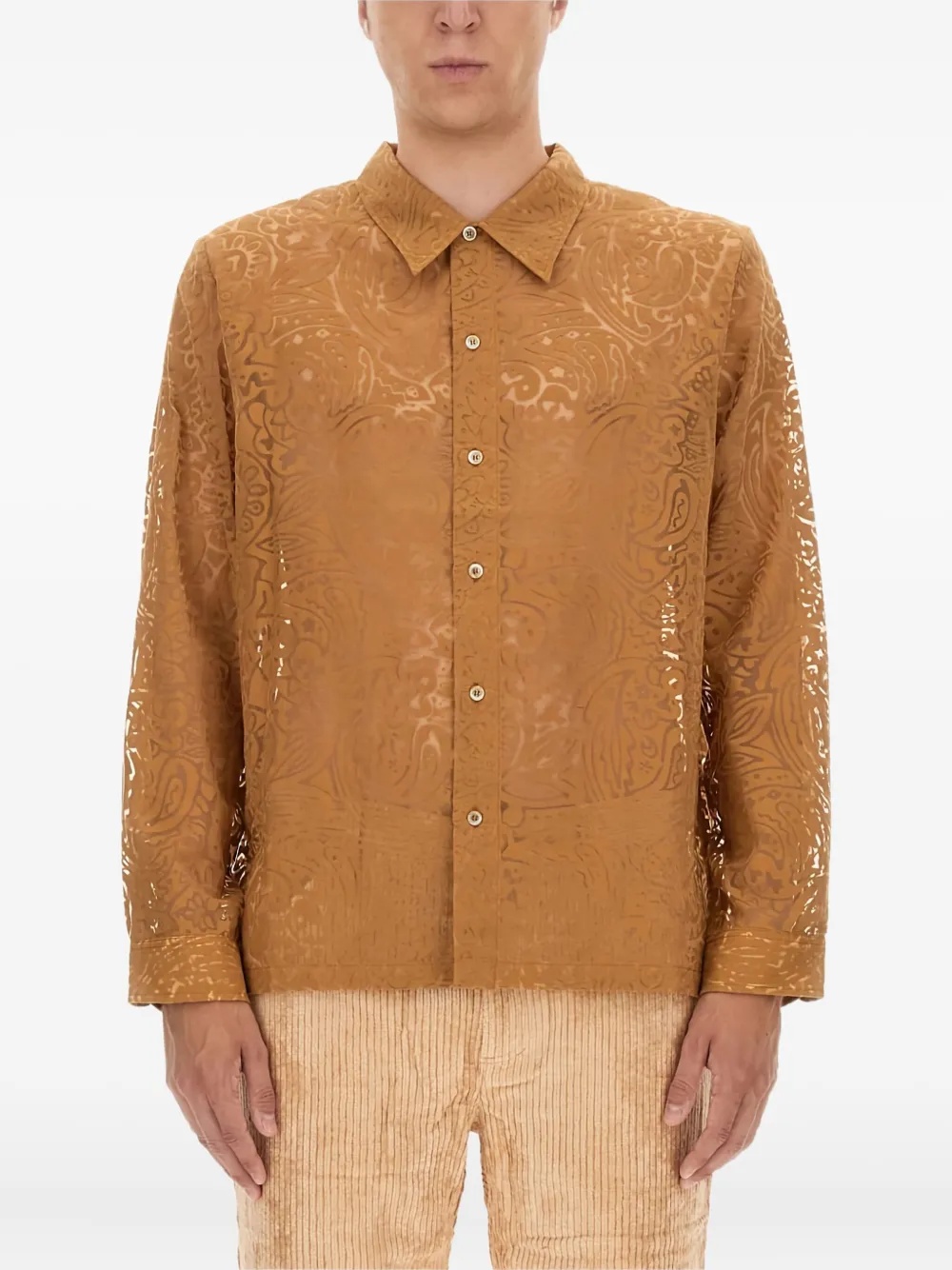 Maui lace-detail shirt