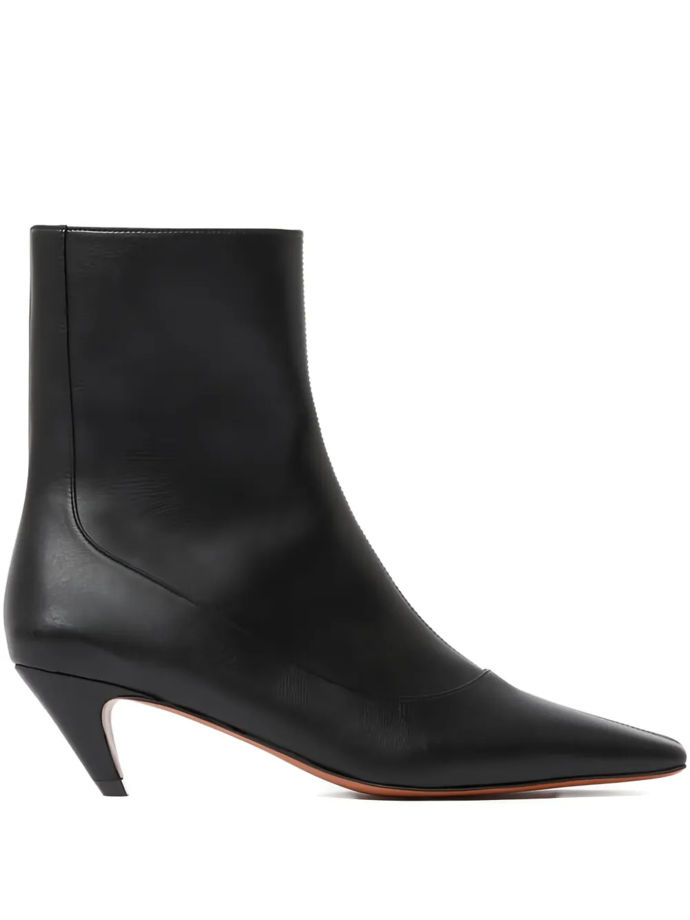 Stella Mccartney Square-toe Ankle Boots In Black