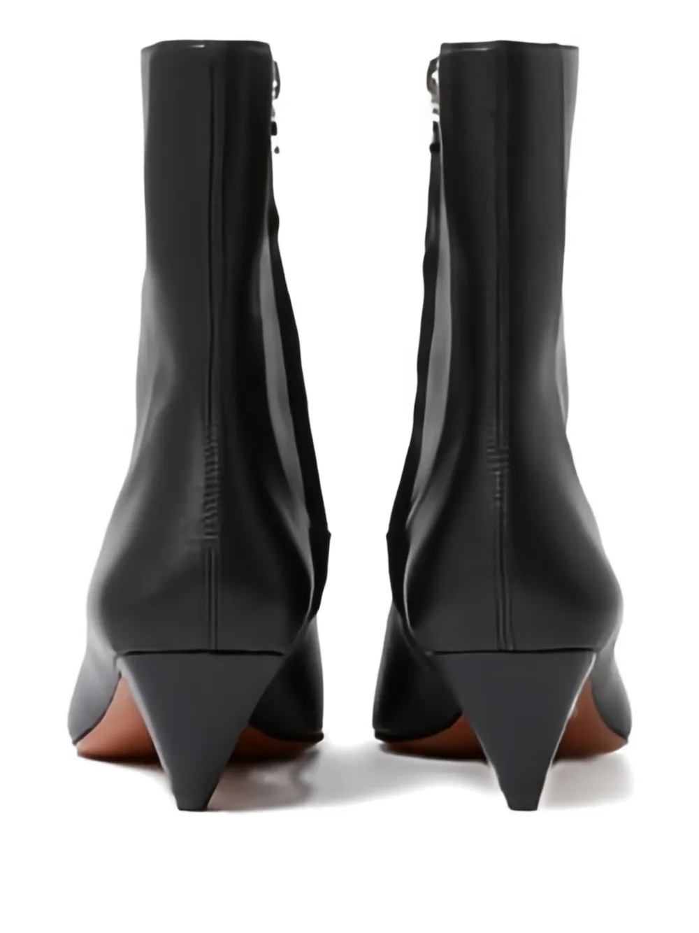 Stella Mccartney Square-toe Ankle Boots In Black
