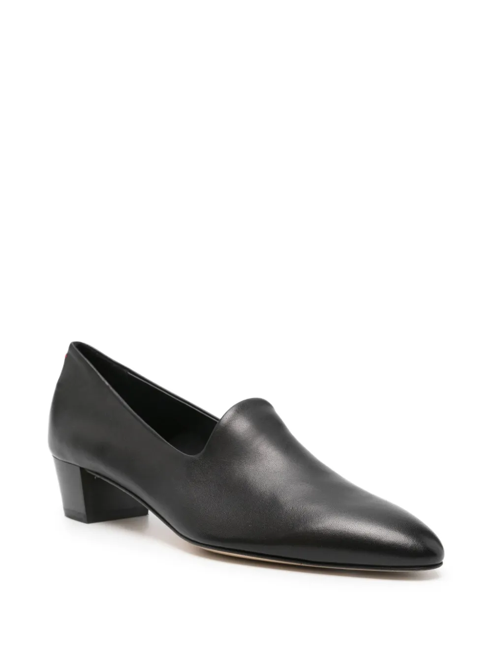 Aeyde 40mm Almond-toe Block-heel Loafers