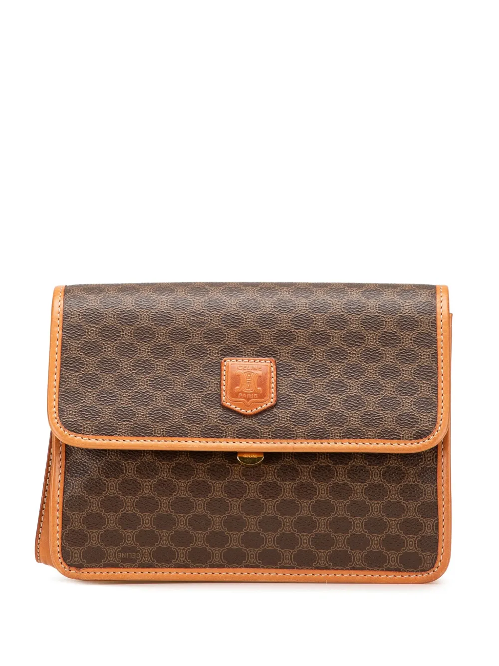Céline Pre-Owned 2009 Macadam Coated Canvas clutch bag | marron | Image 1
