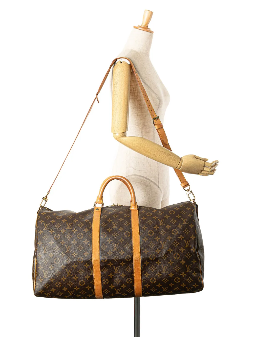 Louis Vuitton Pre-Owned 1980-2010 Monogram Keepall Bandouliere 55 travel bag | Pre-Owned | Image 2