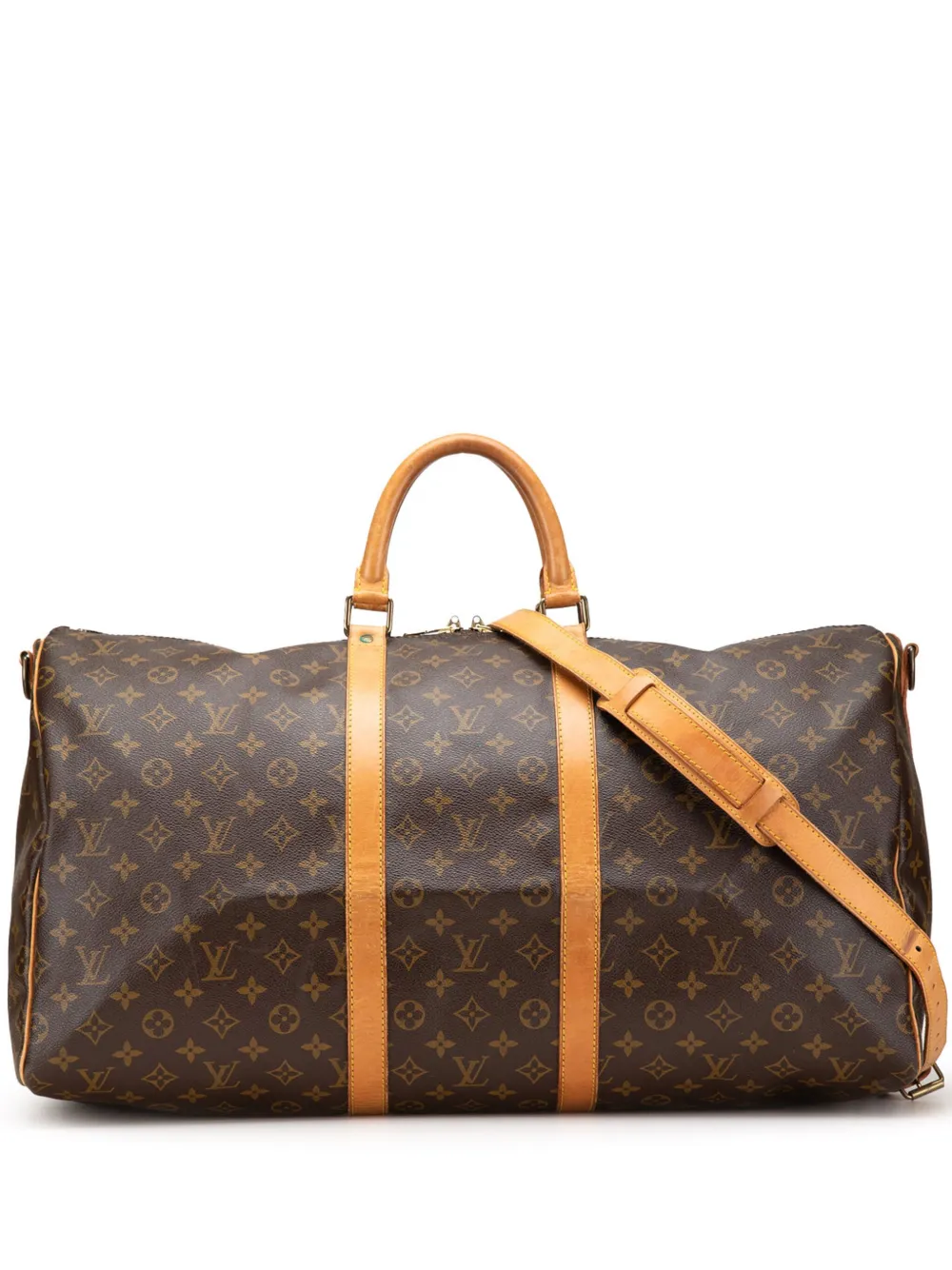 Louis Vuitton Pre-Owned 1980-2010 Monogram Keepall Bandouliere 55 travel bag | Brown | Image 1
