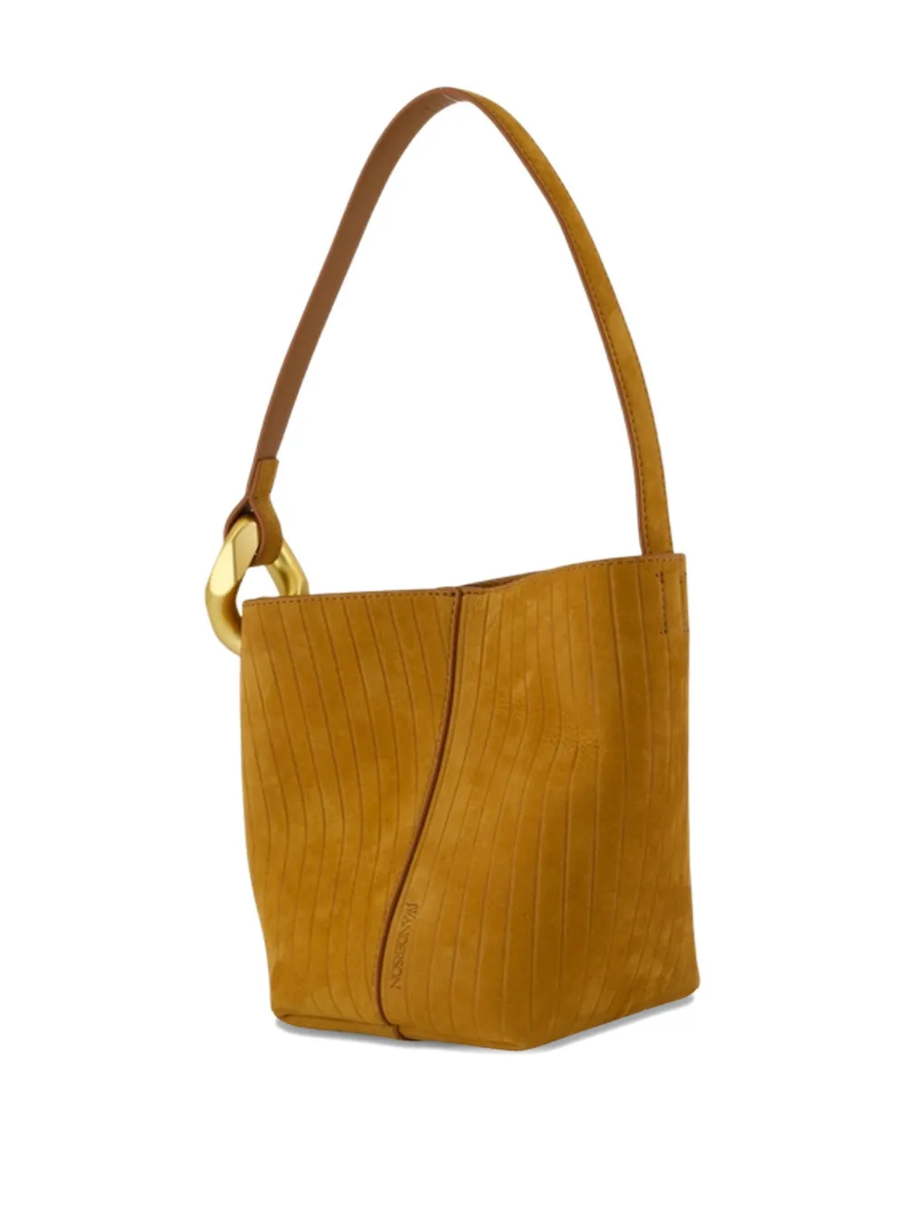 JW Anderson Corner suede shoulder bag Bruin