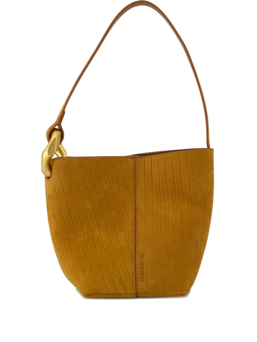 JW Anderson Corner suede shoulder bag Bruin
