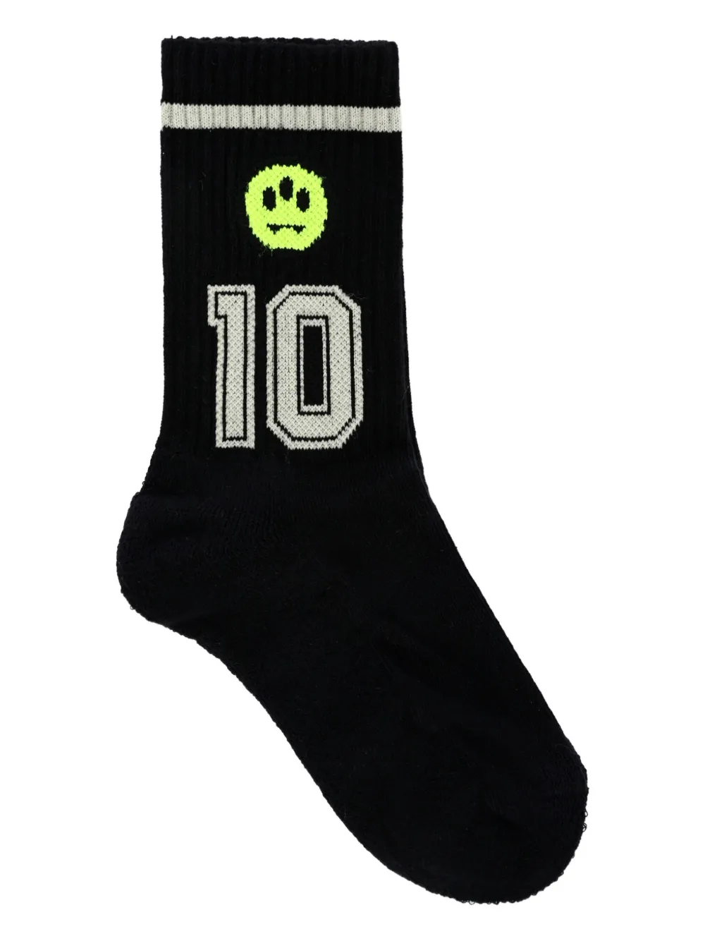 Barrow kids number-intarsia socks Zwart