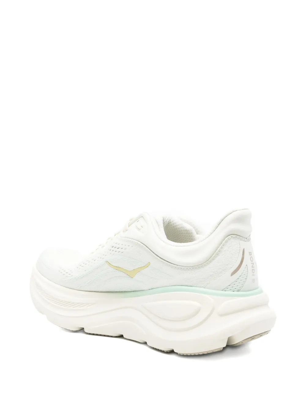 HOKA Bondi 9 mesh-panel sneakers Neutrals