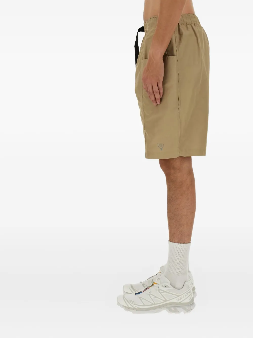  South2 West8 Drawstring-waist Bermuda Shorts - Neutrals 
