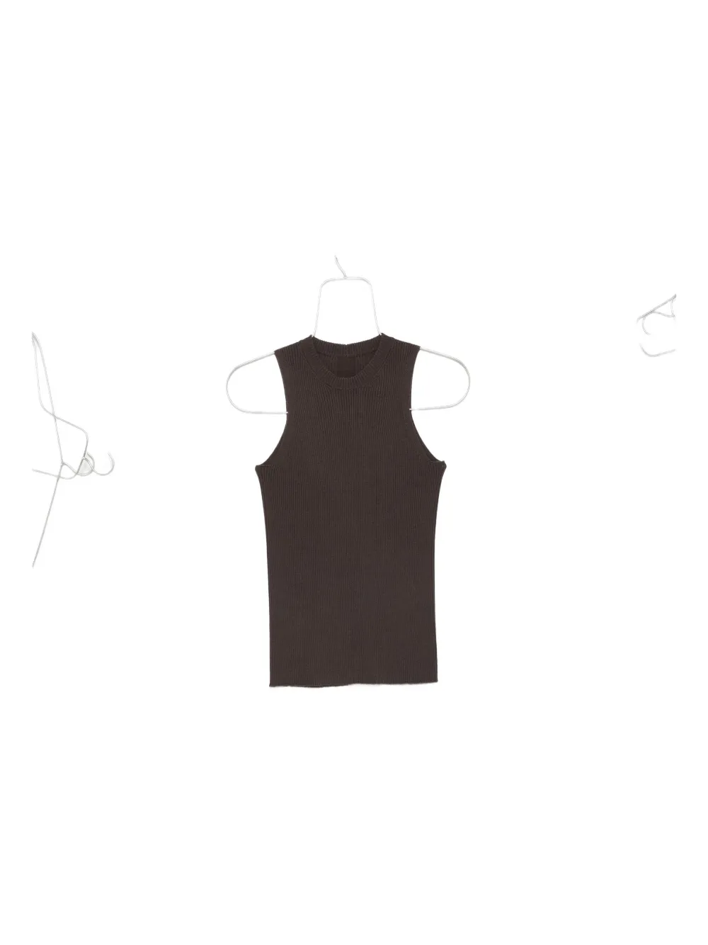 Rick Owens Geribbelde tanktop Grijs