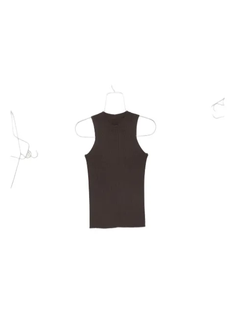 Rick Owens camiseta de tejido fino de canalé