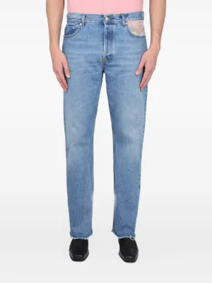 MM6 Maison Margiela インサイドアウト ストレートジーンズ | ブルー