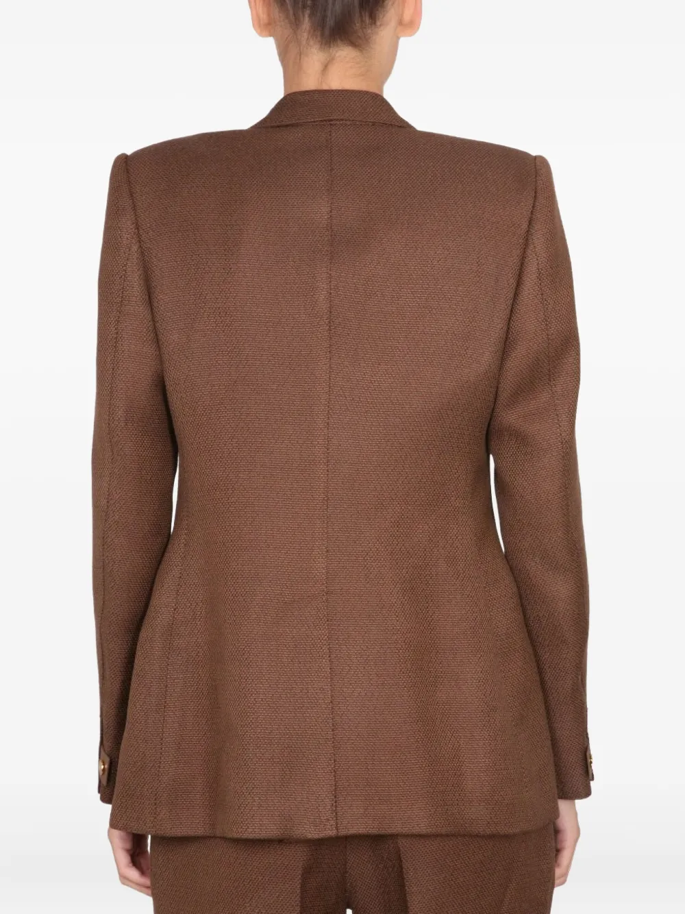 TOM FORD Blazer met hangslotdetail Bruin
