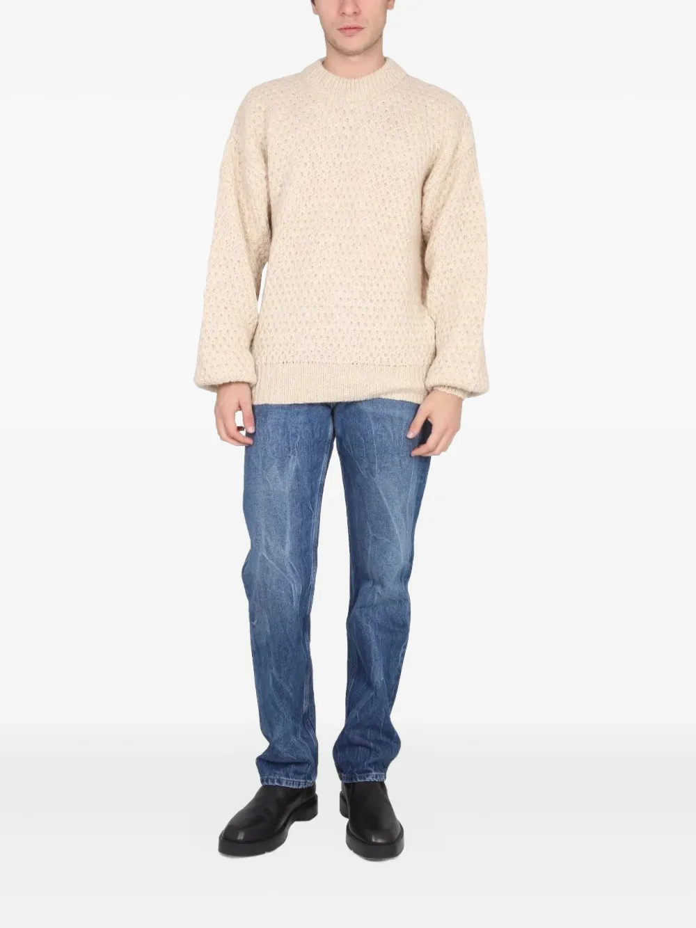 Séfr Leonard textured sweater - Beige