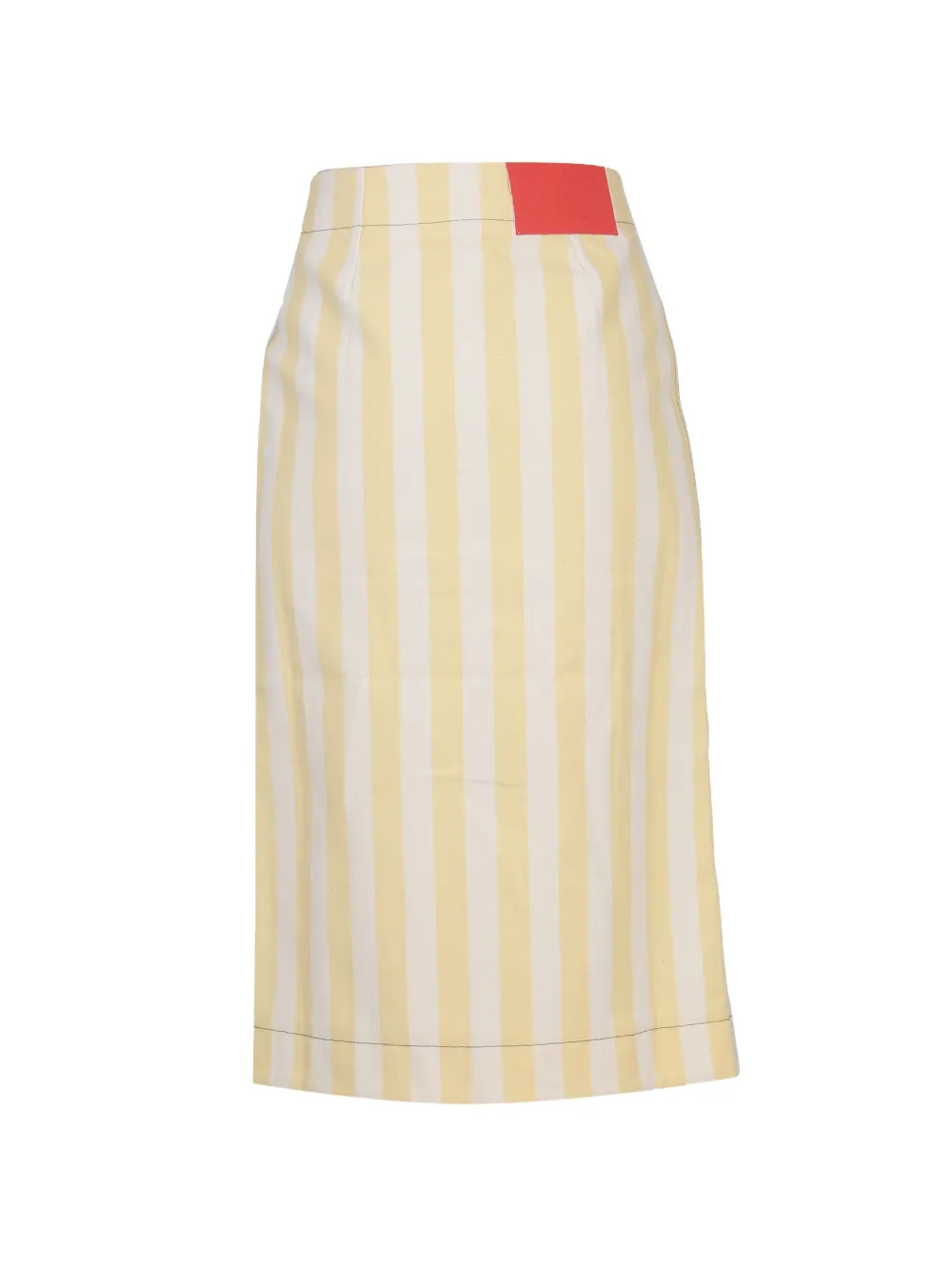  Sunnei Striped Wrap Skirt - Yellow 