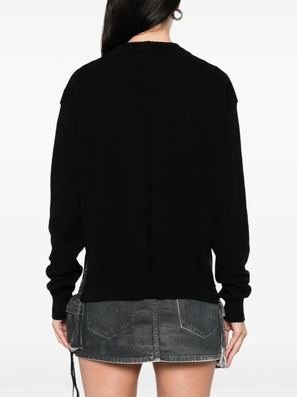 Rick Owens Wollen trui met ronde hals Zwart