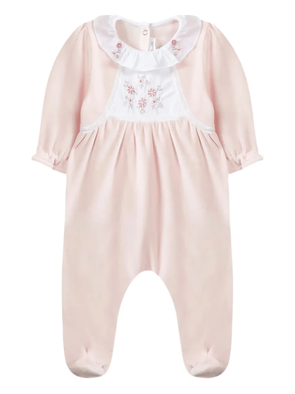 Tartine Et Chocolat Pyjama met ruches en bloe print Roze