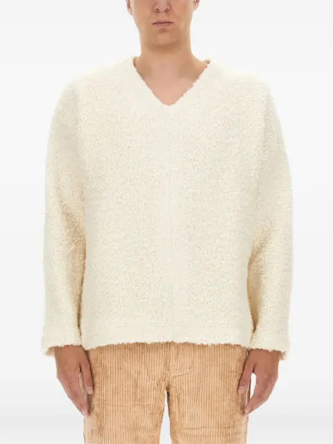 Séfr Ezra V-neck teddy sweater