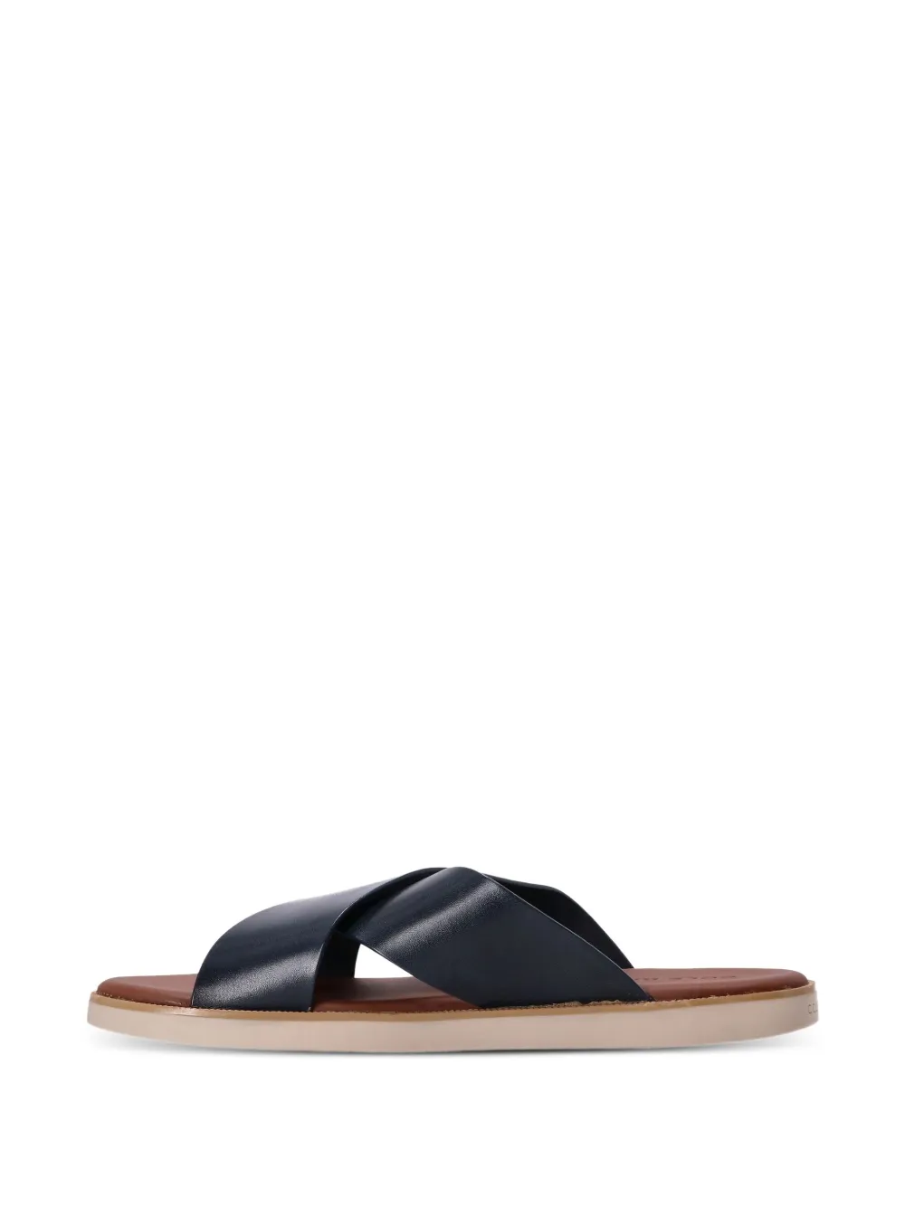 Cole Haan cross-strap leather sandals Blue