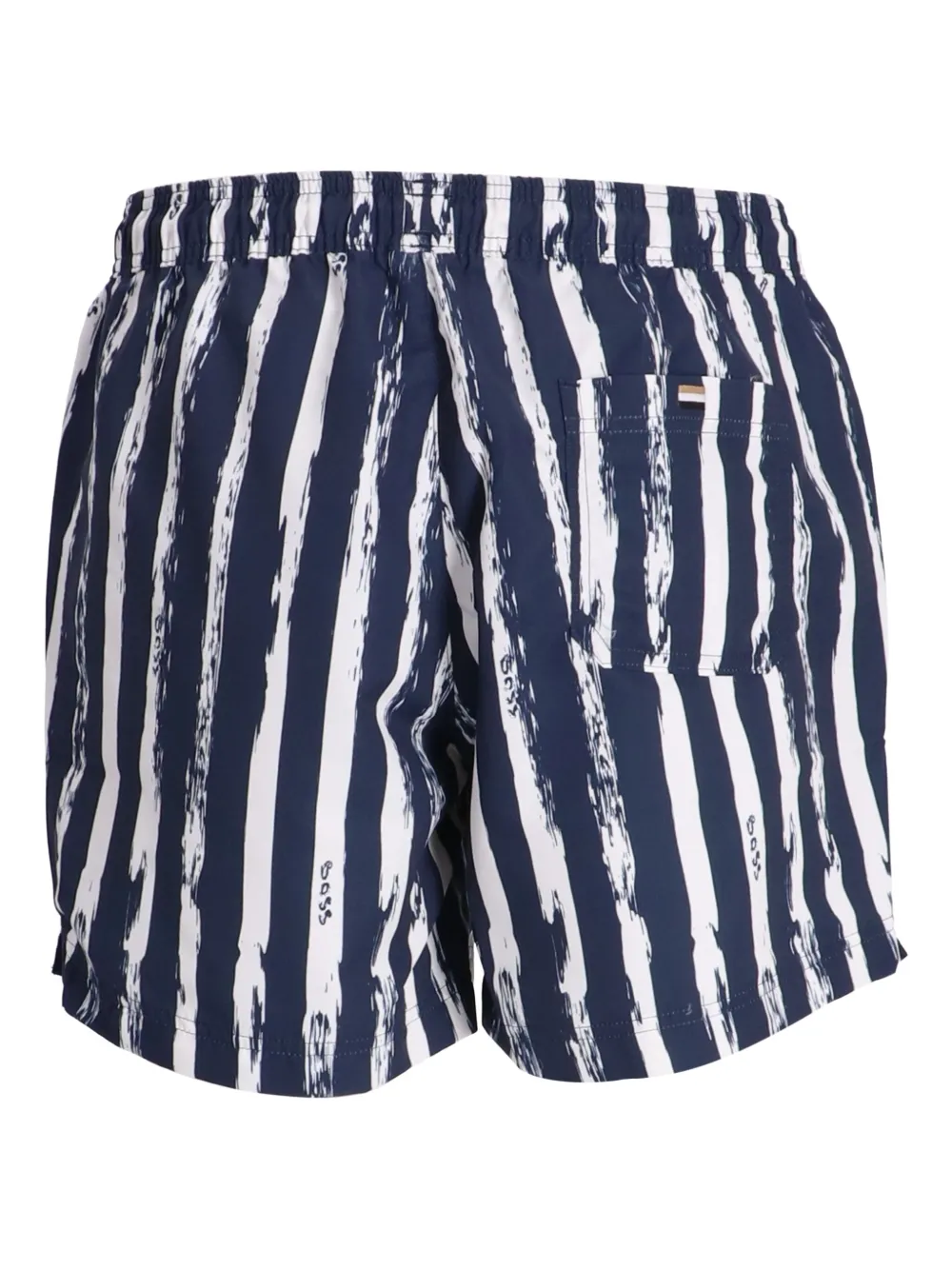 BOSS Gestreepte shorts Blauw
