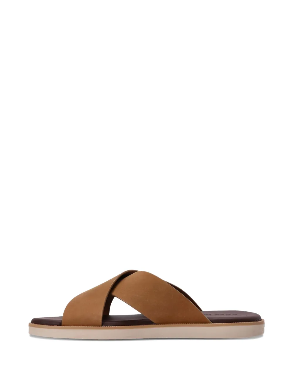 Cole Haan cross-strap leather sandals Brown