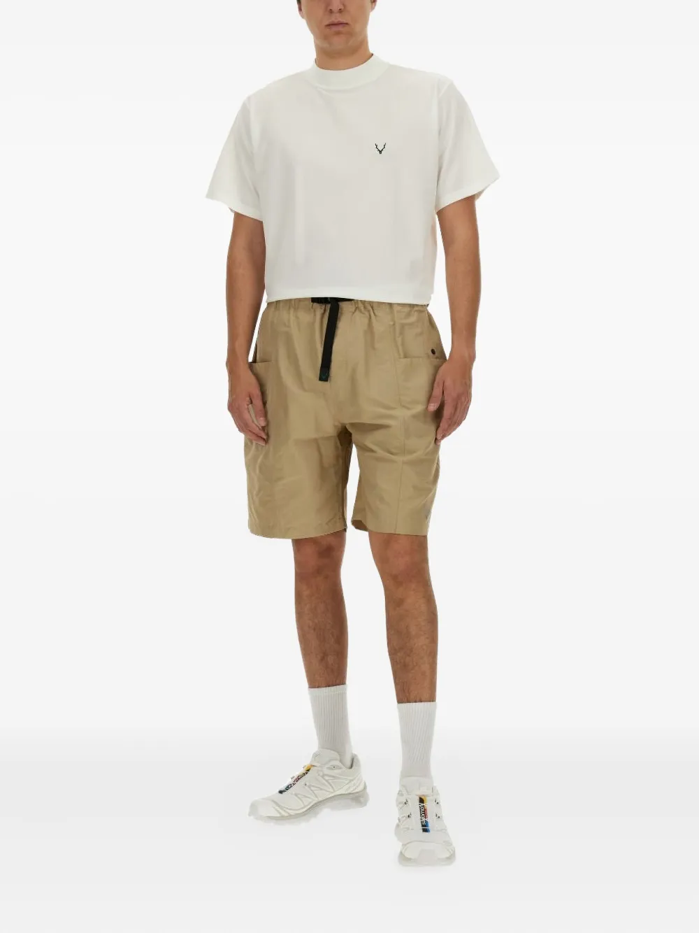 SOUTH2 WEST8 logo-embroidered T-shirt - Wit