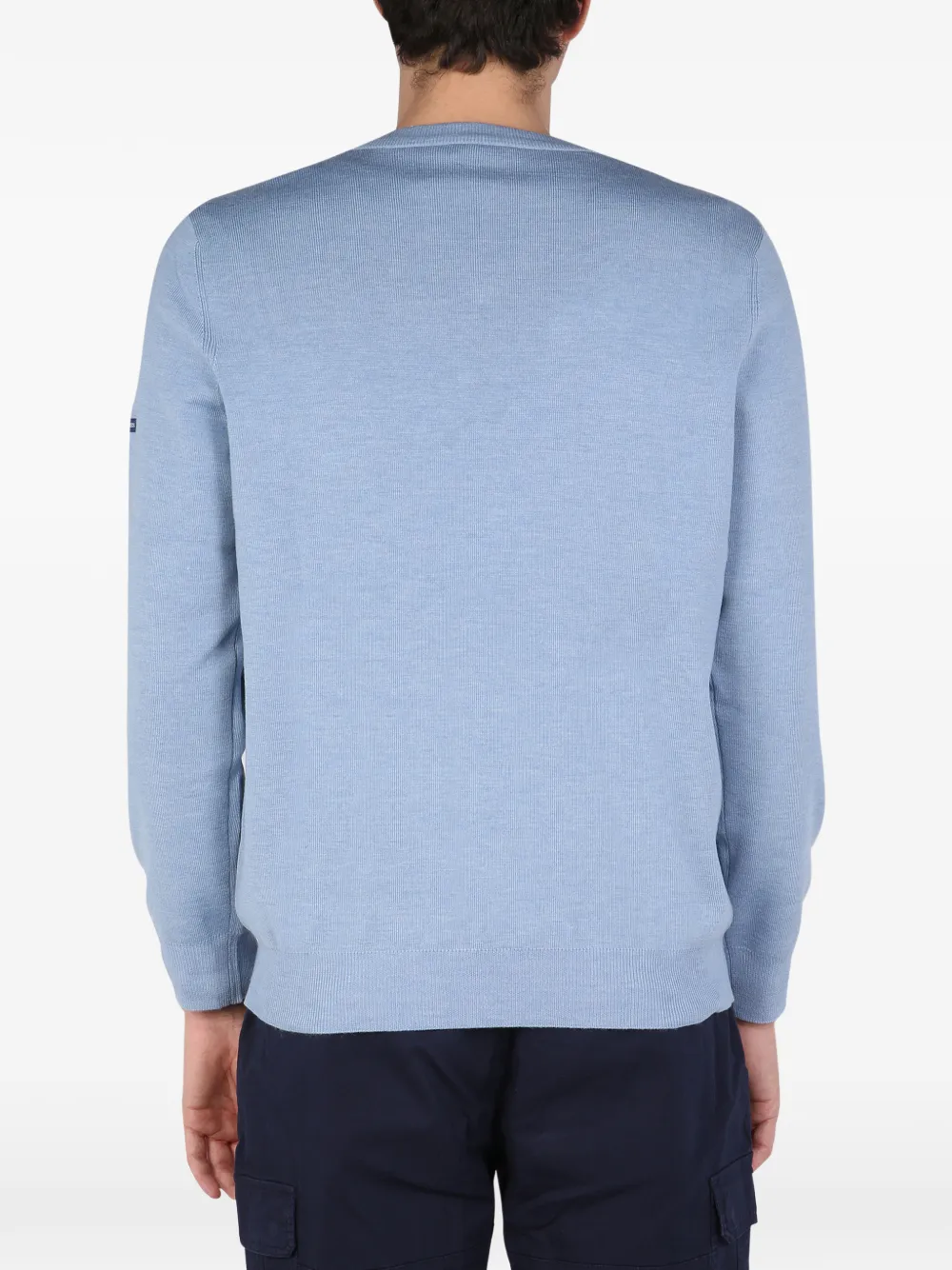 Saint James V-neck sweater - Blauw