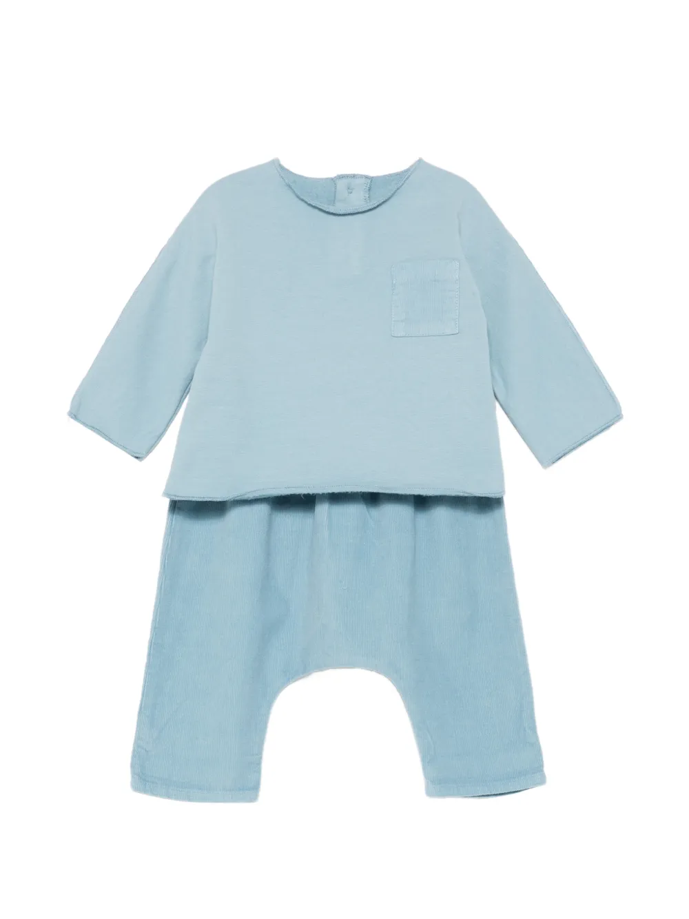 TEDDY & MINOU chest-pocket trousers set - Blu