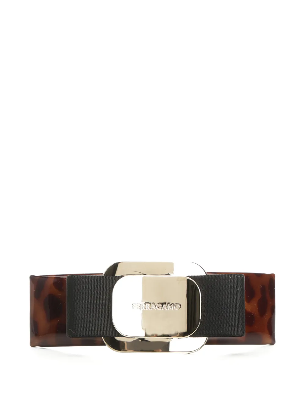 Ferragamo Tortoiseshell Bow-detail Hair Clip
