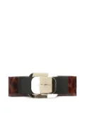 Ferragamo tortoiseshell bow-detail hair clip - Brown