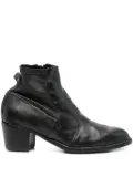 KING TARTUFOLI 60mm zip-detail leather boots - Black