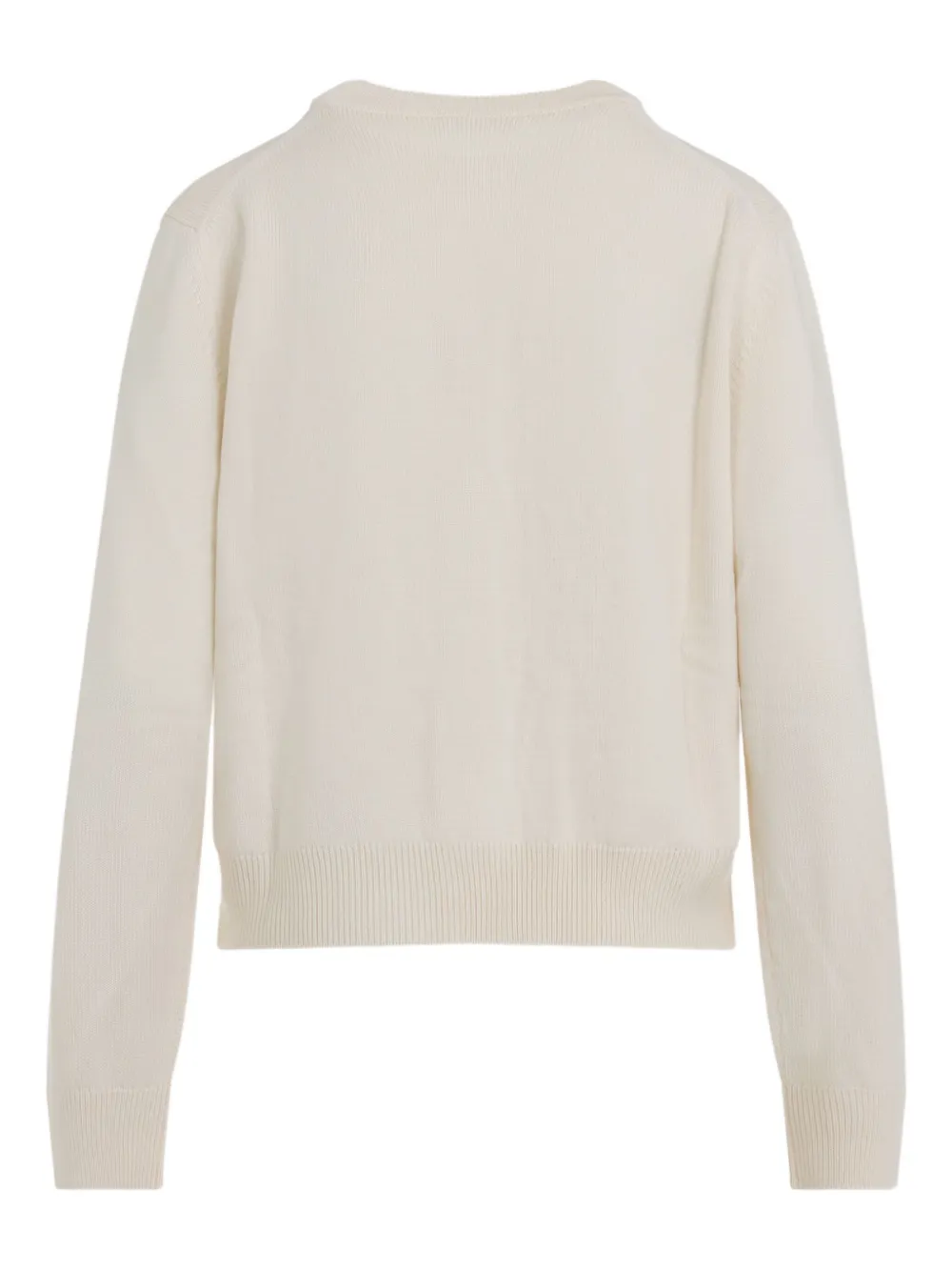 Jil Sander Vest met geborduurde bloemen Beige