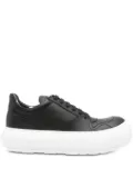 Moschino leather platform sneakers - Black