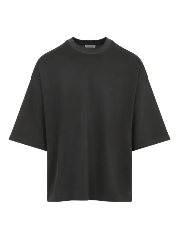 Fear of God クルーネック半袖tシャツ ブラック FW24/25 Fear Of God クルーネック Tシャツ | ブラック | FARFETCH JP