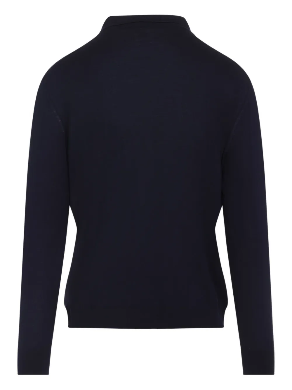 Kiton Poloshirt met halve rits NAVY BLUE