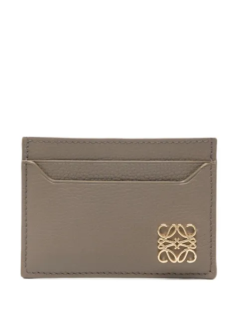 LOEWE logo-plaque calfskin cardholder