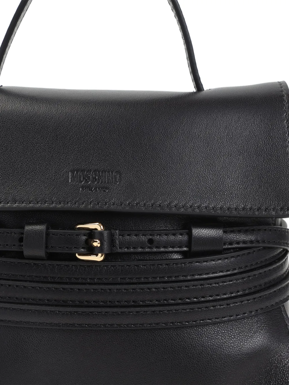 Moschino Kleine Tie Me shopper Zwart