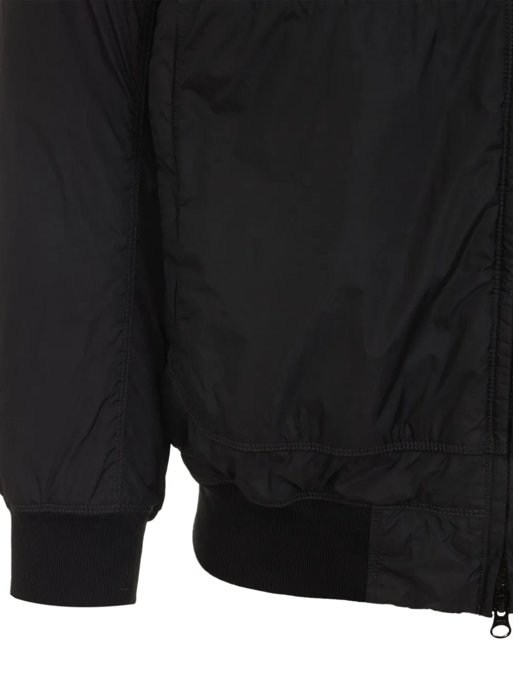 Stone Island Jack met capuchon en vlakken Zwart