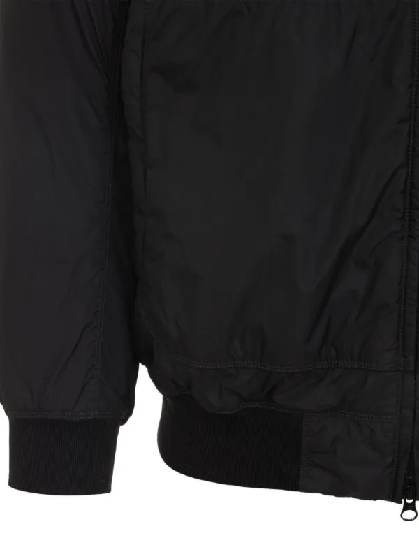 Stone Island Hooded Panelled Jacket Black FARFETCH VN