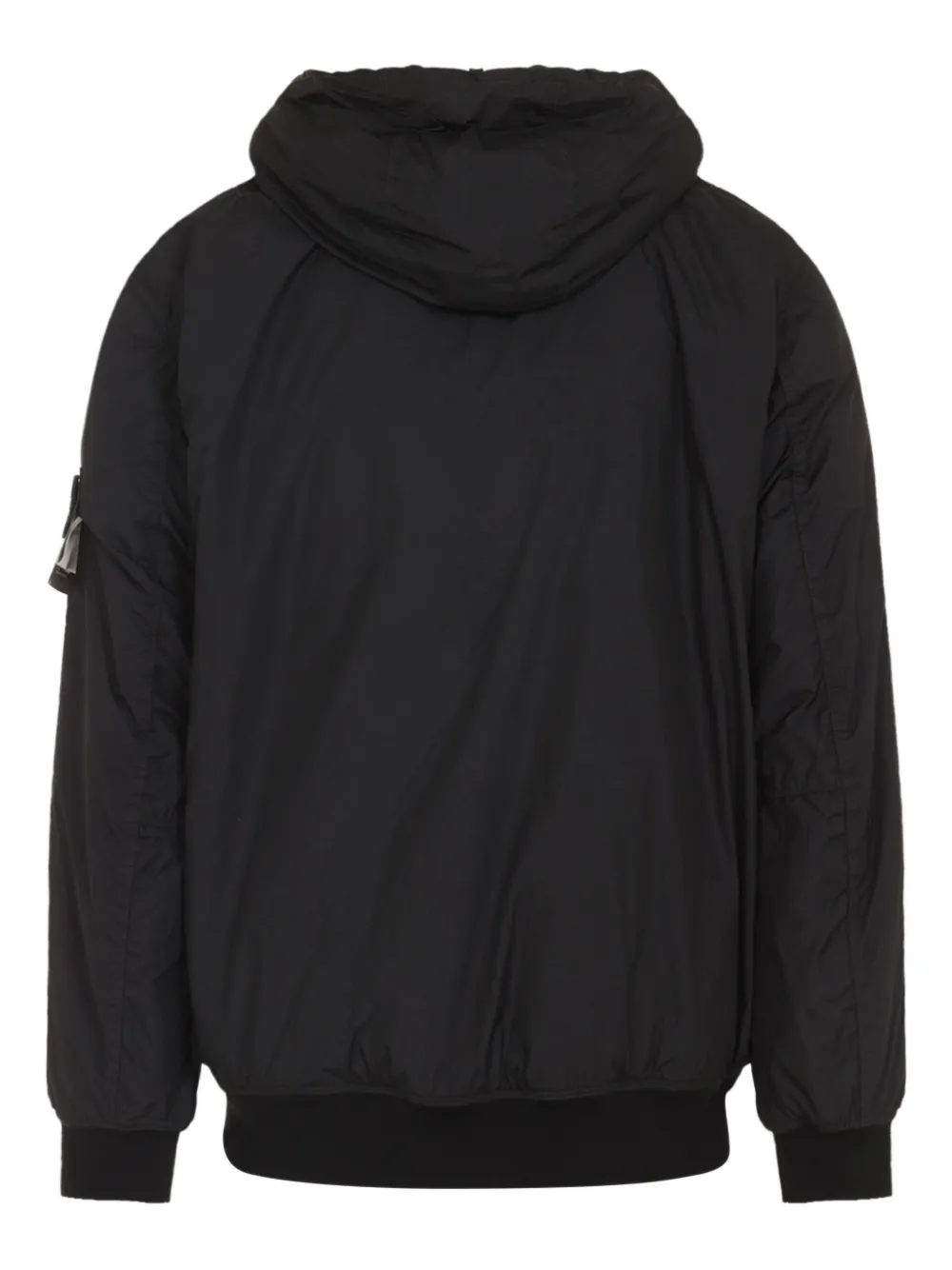 Stone Island Jack met capuchon en vlakken Zwart